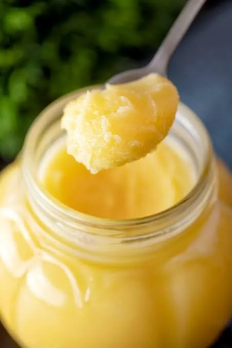 Bilona ghee in a jar